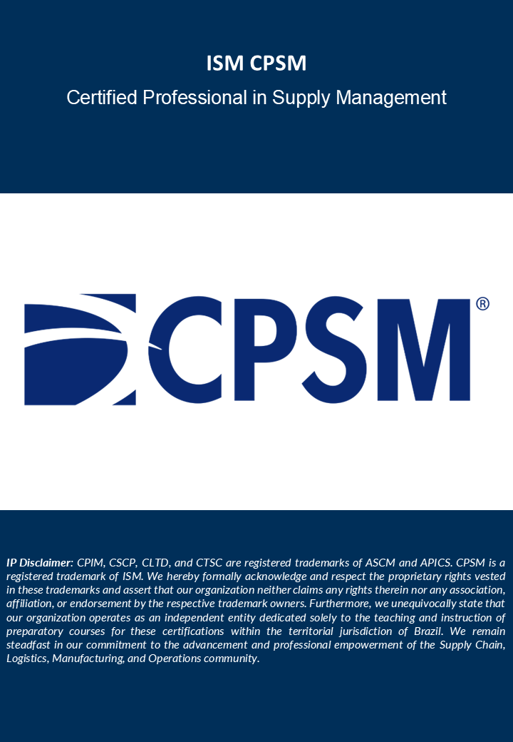 CPSM CPSM Certified Professional in Supply Management CPSM